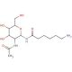 2-Acetamido-N-(e-aminocaproyl)-2-deoxy-β-D-glucopyranosylamine (CAS 112898-10-9) - chemical structure image