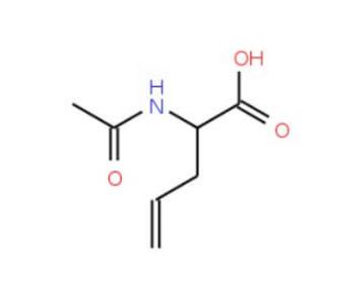 2-acetamidopent-4-enoic acid (CAS 50299-14-4) - chemical structure image