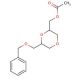 2-Acetate-6-[(phenylmethoxy)methyl]-1,4-dioxane-2-methanol - chemical structure image