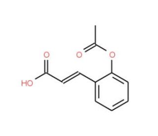 2-Acetoxycinnamic acid, predominantly trans (CAS 55620-18-3) - chemical structure image