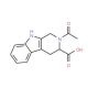 2-Acetyl-2,3,4,9-tetrahydro-1H-beta-carboline-3-carboxylic acid - chemical structure image