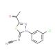 2-Acetyl-4-(3-chlorophenyl)-5-cyanimino-4,5-dihydro-1,3,4-thiadiazole - chemical structure image
