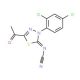 2-Acetyl-5-cyanimino-4-(2,4-dichlorophenyl)-4,5-dihydro-1,3,4-thiadiazole - chemical structure image
