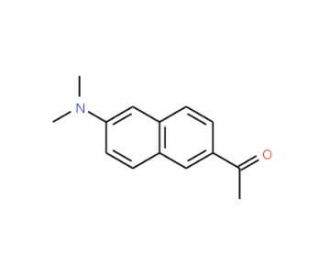 2-Acetyl-6-(dimethylamino)naphthalene (CAS 68520-00-3) - chemical structure image
