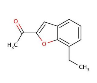 2-Acetyl-7-ethylbenzofuran (CAS 59664-03-8) - chemical structure image