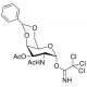 2-(Acetylamino)-2-deoxy-3-O-acetyl-4,6-O-benzylidene-α-D-galactopyranose Trichloroacetimidate - chemical structure image