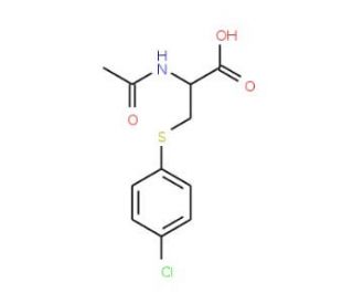 2-(Acetylamino)-3-[(4-chlorophenyl)sulfanyl]-propanoic acid - chemical structure image