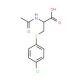 2-(Acetylamino)-3-[(4-chlorophenyl)sulfanyl]-propanoic acid - chemical structure image