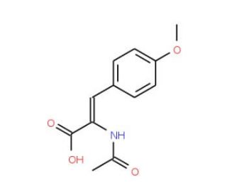 2-(Acetylamino)-3-(4-methoxyphenyl)acrylic acid - chemical structure image
