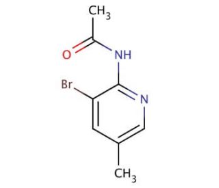 2-Acetylamino-3-bromo-5-methylpyridine (CAS 142404-83-9) - chemical structure image
