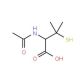 2-(acetylamino)-3-mercapto-3-methylbutanoic acid (CAS 59-53-0) - chemical structure image