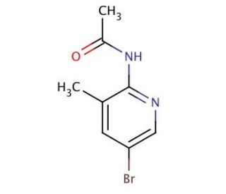 2-Acetylamino-5-bromo-3-methylpyridine (CAS 142404-81-7) - chemical structure image