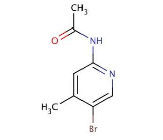 2-Acetylamino-5-bromo-4-methylpyridine (CAS 142404-82-8) - chemical structure image