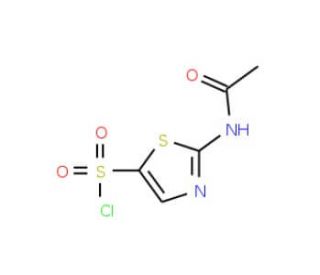 2-Acetylamino-thiazole-5-sulfonyl chloride (CAS 654072-71-6) - chemical structure image
