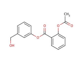 2-(Acetyloxy)benzoic Acid 3-(hydroxymethyl)phenyl Ester (CAS 287118-98-3) - chemical structure image