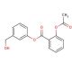 2-(Acetyloxy)benzoic Acid 3-(hydroxymethyl)phenyl Ester (CAS 287118-98-3) - chemical structure image