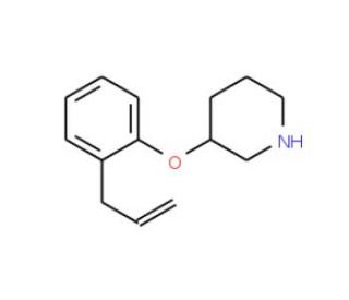 2-Allylphenyl 3-piperidinyl ether (CAS 946714-33-6) - chemical structure image