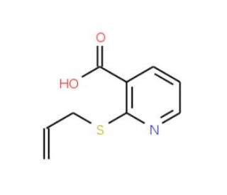 2-(Allylthio)nicotinic acid (CAS 175135-25-8) - chemical structure image