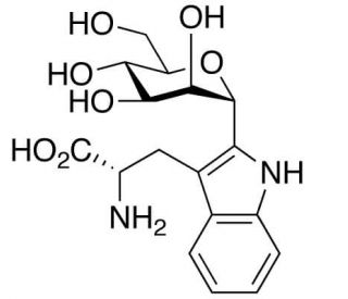 2-(&alpha;-D-Mannopyranosyl)-L-tryptophan (CAS 180509-18-6) - chemical structure image