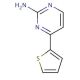 2-amine-4-(thiophen-2-yl)-pyrimidine (CAS 154321-60-5) - chemical structure image