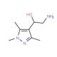 2-amino-1-(1,3,5-trimethyl-1H-pyrazol-4-yl)ethanol - chemical structure image