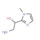 2-Amino-1-(1-methyl-1H-imidazol-2-yl)ethanol dihydrochloride (CAS 886496-98-6) - chemical structure image