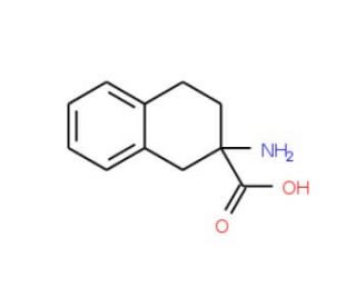 2-Amino-1,2,3,4-tetrahydro-naphthalene-2-carboxylic acid (CAS 74444-77-2) - chemical structure image