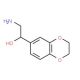 2-Amino-1-(2,3-dihydro-benzo[1,4]dioxin-6-yl]-ethanol (CAS 4384-99-0) - chemical structure image