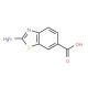 2-Amino-1,3-benzothiazole-6-carboxylic acid (CAS 93-85-6) - chemical structure image