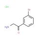 2-Amino-1-(3-bromo-phenyl)-ethanone hydrochloride - chemical structure image