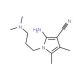 2-amino-1-[3-(dimethylamino)propyl]-4,5-dimethyl-1H-pyrrole-3-carbonitrile (CAS 55817-76-0) - chemical structure image