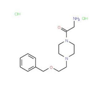 2-Amino-1-[4-(2-benzyloxyethyl)piperazin-1-yl]-ethanone dihydrochloride - chemical structure image