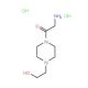 2-Amino-1-[4-(2-hydroxy-ethyl)-piperazin-1-yl]-ethanone dihydrochloride (CAS 717904-39-7) - chemical structure image
