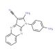 2-Amino-1-(4-aminophenyl)-1H-pyrrolo(2,3-b)quinoxaline-3-carbonitrile (CAS 301358-46-3) - chemical structure image