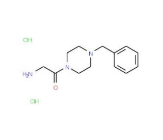 2-Amino-1-(4-benzyl-piperazin-1-yl)-ethanone dihydrochloride (CAS 361979-30-8) - chemical structure image