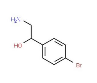 2-Amino-1-(4-bromophenyl)ethan-1-ol (CAS 41147-82-4) - chemical structure image