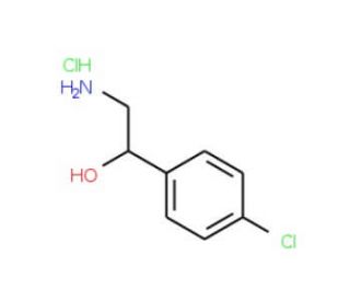 2-Amino-1-(4-chlorophenyl)ethanol hydrochloride (CAS 6314-53-0) - chemical structure image