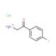 2-Amino-1-(4-fluorophenyl)ethan-1-one hydrochloride (CAS 456-00-8) - chemical structure image