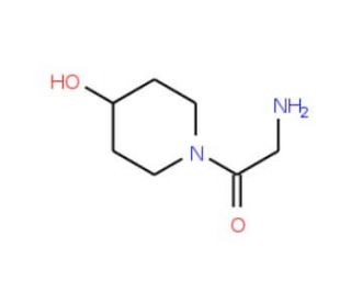 2-amino-1-(4-hydroxypiperidin-1-yl)ethan-1-one - chemical structure image