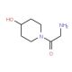 2-amino-1-(4-hydroxypiperidin-1-yl)ethan-1-one - chemical structure image