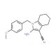 2-Amino-1-(4-methoxybenzyl)-4,5,6,7-tetrahydro-1H-indole-3-carbonitrile (CAS 113772-12-6) - chemical structure image