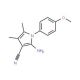 2-amino-1-(4-methoxyphenyl)-4,5-dimethyl-1H-pyrrole-3-carbonitrile (CAS 72578-38-2) - chemical structure image