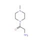 2-Amino-1-(4-methyl-piperazin-1-yl)-ethanone - chemical structure image