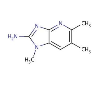 2-Amino-1,5,6-trimethylimidazo [4,5-b] Pyridine (CAS 161091-55-0) - chemical structure image