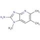 2-Amino-1,5,6-trimethylimidazo [4,5-b] Pyridine (CAS 161091-55-0) - chemical structure image