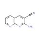 2-Amino-[1,8]naphthyridine-3-carbonitrile (CAS 15935-95-2) - chemical structure image
