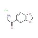 2-Amino-1-benzo[1,3]dioxol-5-yl-ethanone hydrochloride - chemical structure image