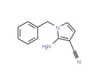 2-Amino-1-benzyl-3-cyano-pyrrole (CAS 753478-33-0) - chemical structure image