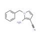 2-Amino-1-benzyl-3-cyano-pyrrole (CAS 753478-33-0) - chemical structure image