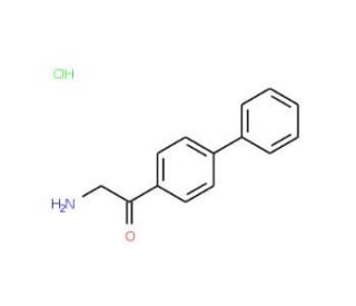 2-Amino-1-biphenyl-4-yl-ethanone hydrochloride (CAS 71350-68-0) - chemical structure image